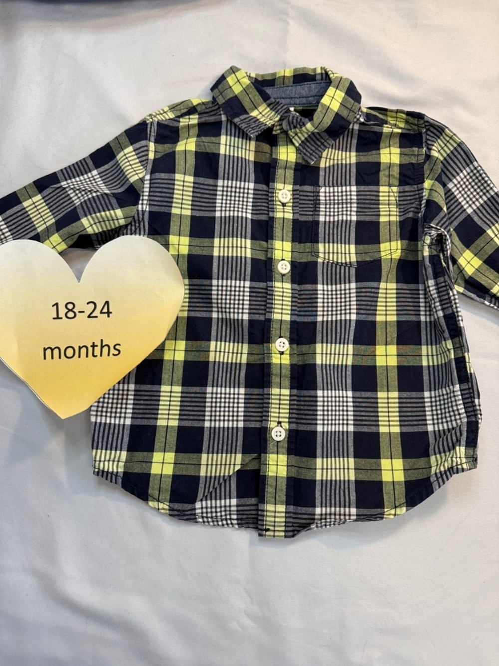 Gymboree - 18-24M - Plaid Button-Up Shirt for Kids